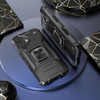 Military Grade Robust Series Hybrid Case with Ring Grip for iPhone 16 Plus - Black