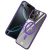 Dazzle Series MagSafe Hybrid Case with Kickstand Ring Holder for iPhone 16 Pro - Purple
