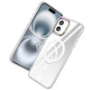 Dazzle Series MagSafe Hybrid Case with Kickstand Ring Holder for iPhone 16 - Clear