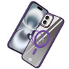 Dazzle Series MagSafe Hybrid Case with Kickstand Ring Holder for iPhone 16 - Purple