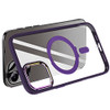 Dazzle Series MagSafe Hybrid Case with Kickstand Ring Holder for iPhone 16 - Purple