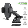 15W Qi Certified Wireless Charging Universal Dashboard and Windshield - Black