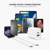 20W USB-C PD 3.0 Power Delivery + 18W Quick Charge 3.0 Fast Wall Charger + USB-C Cable - White