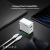 30W USB-C GaN PD 3.0 Power Delivery + 18W Quick Charge 3.0 Fast Wall Charger + USB-C Cable - White