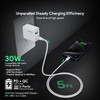 30W USB-C GaN PD 3.0 Power Delivery + 18W Quick Charge 3.0 Fast Wall Charger + USB-C Cable - White