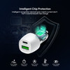 48W USB-C PD Power Delivery + USB-A Quick Charge 3.0 Car Charger + USB-C Cable - White