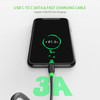 4 ft. USB-C to USB-C (Type-C) High-Speed Charge & Sync Cable - Black