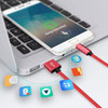3 Ft. High-Speed 3A Nylon Braided USB-C to USB-A Charge & Sync Cable - Red