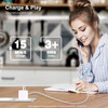 20W USB-C PD 3.0 Power Delivery Wall Charger + MFi Certified USB-C to Lightning Cable (3.5 ft) - White