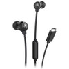 Motorola Sound 3C-S USB-C Wired Earbuds with Microphone - Black