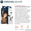 Motorola Sound 3C-S USB-C Wired Earbuds with Microphone - Black