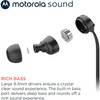 Motorola Sound 3C-S USB-C Wired Earbuds with Microphone - Black