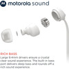 Motorola Sound 3C-S USB-C Wired Earbuds with Microphone - White