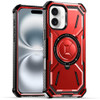 Military Grade MagSafe Hybrid Case with Rotating Kickstand for iPhone 16 - Red