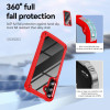Military Grade Tough Shield Snap-on Transparent Case for Samsung Galaxy A16 5G - Red