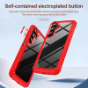 Military Grade Tough Shield Snap-on Transparent Case for Samsung Galaxy A16 5G - Red