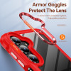 Military Grade Tough Shield Snap-on Transparent Case for Samsung Galaxy A16 5G - Red
