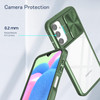 HD Transparent Case with Camera Privacy Cover for Samsung Galaxy A16 5G - Green