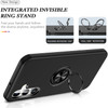 360 Rotating Ring Grip Hybrid Case for Samsung Galaxy A16 5G - Black