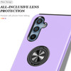 360 Rotating Ring Grip Hybrid Case for Samsung Galaxy A16 5G - Purple
