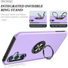 360 Rotating Ring Grip Hybrid Case for Samsung Galaxy A16 5G - Purple