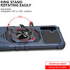 Military Grade Robotic Series Hybrid Case with Ring Grip for Samsung Galaxy A16 5G - Blue