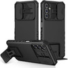 Camera Privacy Cover Hybrid Case with Kickstand for Samsung Galaxy A16 5G - Black