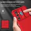 Camera Privacy Cover Hybrid Case with Kickstand for Samsung Galaxy A16 5G - Red