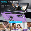 Military Grade TUFF Shockproof Hybrid Armor Case with Ring Grip for Samsung Galaxy A16 5G - Purple
