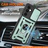 Military Grade Superior Series Hybrid Case with Ring Grip and Camera Lens Cover for Samsung Galaxy A16 5G - Green