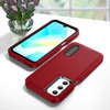Military Grade TUFF Hybrid Armor Case with Kickstand for Samsung Galaxy A16 5G - Red