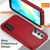 Military Grade TUFF Hybrid Armor Case with Kickstand for Samsung Galaxy A16 5G - Red