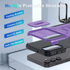 Combat Tough Series Ring Holder Case with Camera Lens Cover for Samsung Galaxy A16 5G - Purple