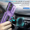 Combat Tough Series Ring Holder Case with Camera Lens Cover for Samsung Galaxy A16 5G - Purple