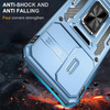 Military Grade Ring Holder Case with Camera Lens Cover for Samsung Galaxy A16 5G - Light Blue
