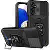 Military Grade All-In-One Ring Stand Card Case for Samsung Galaxy A16 5G - Black