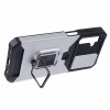 Military Grade All-In-One Ring Stand Card Case for Samsung Galaxy A16 5G - Silver