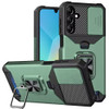 Military Grade All-In-One Ring Stand Card Case for Samsung Galaxy A16 5G - Green
