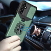 Military Grade All-In-One Ring Stand Card Case for Samsung Galaxy A16 5G - Green