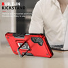 Military Grade Shockproof Hybrid Armor Case with Ring Grip for Samsung Galaxy A16 5G - Red