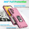 Military Grade Shockproof Hybrid Armor Case with Ring Grip for Samsung Galaxy A16 5G - Pink