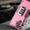 Military Grade Shockproof Hybrid Armor Case with Ring Grip for Samsung Galaxy A16 5G - Pink