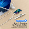 2-IN-1 Magnetic Charging Cable (USB-C to USB-C) for Apple Watch - White