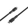 4 ft. High-Speed 3A Braided USB-C to USB-C Charge & Sync Cable - Black