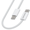 4 ft. High-Speed 3A Braided USB-C to USB-C Charge & Sync Cable - White