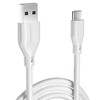 3.3 ft Macaron Stripes USB-C to USB-A High-Speed Charge & Sync Cable - White
