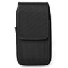 Ballistic Nylon Vertical Hip Pouch Case (6 to 6.49 inch Screen Size) - Black
