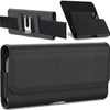 Classic Series Leather Belt Phone Pouch (6 to 6.49 inch Screen Size) - Black