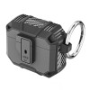 Carbon Series TUFF Hybrid Case with Secure Lock Clip for AirPods (4th Generation) - Black