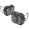 Carbon Series TUFF Hybrid Case with Secure Lock Clip for AirPods (4th Generation) - Black